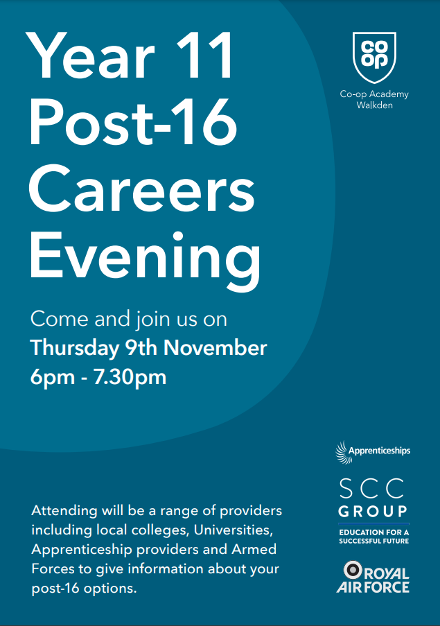 Careers evening poster